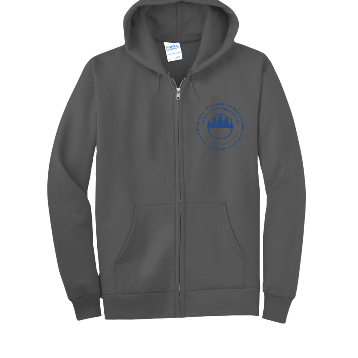 Timber Trails Zip Up Hoodie by Timber Trails Woodcrafting