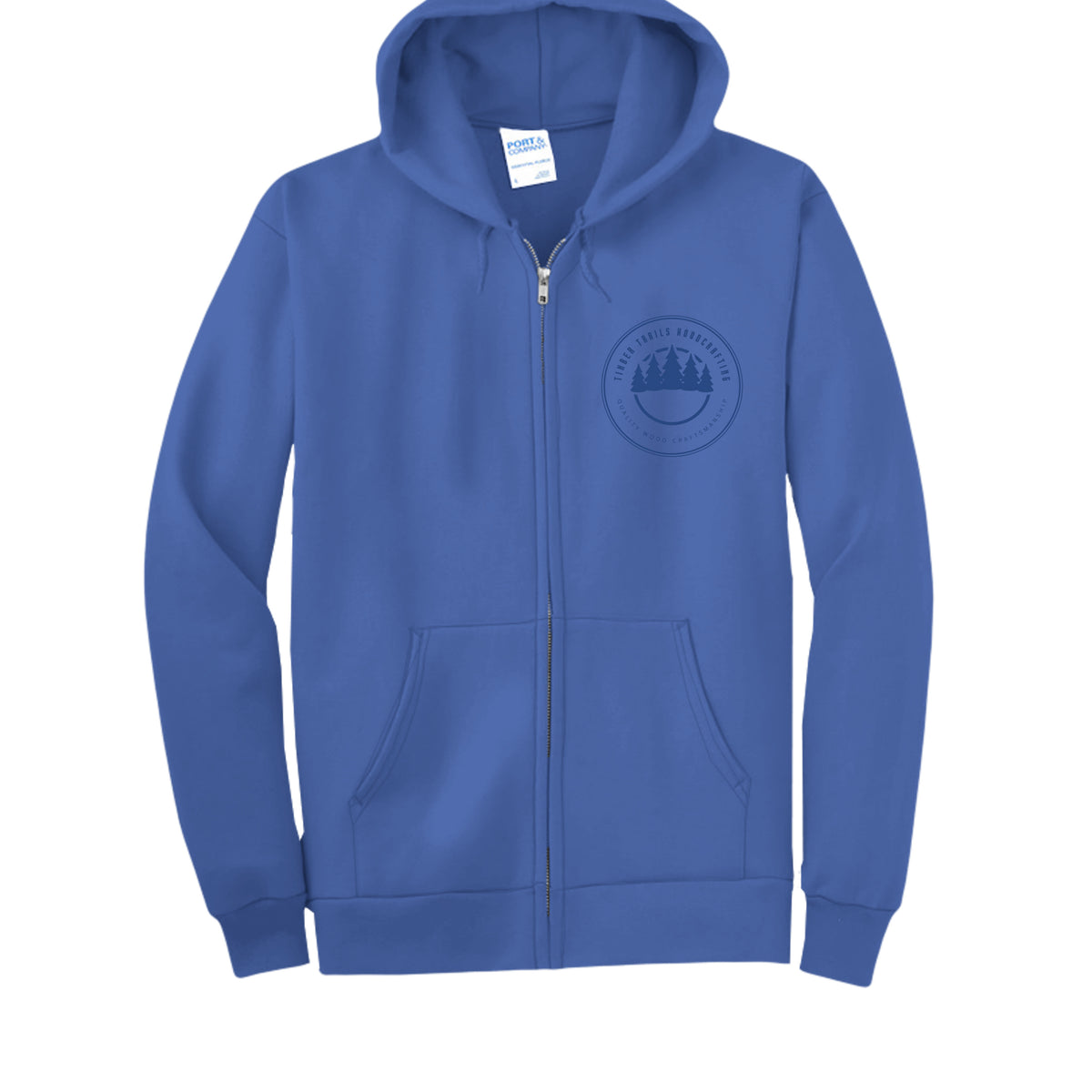 Timber Trails Zip Up Hoodie by Timber Trails Woodcrafting